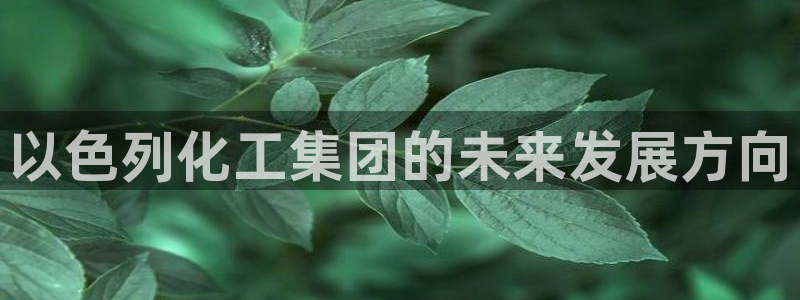 球盟会官方：以色列化工集团的未来发展方向