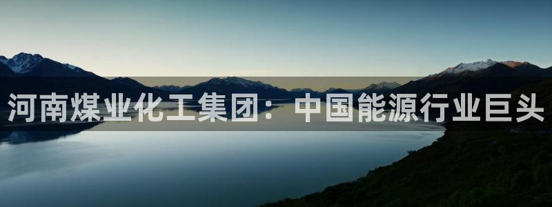球盟会入口：河南煤业化工集团：中国能源行业巨头