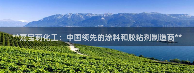 球盟会qmh电子网页版登录：**嘉宝莉化工：中国领先的涂料和