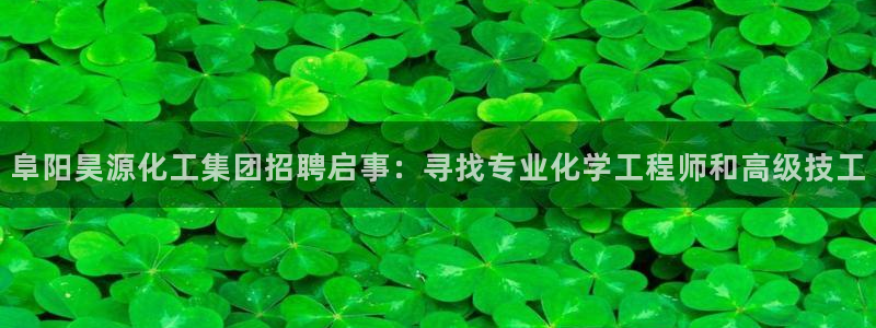 球盟会最新地址备用：阜阳昊源化工集团招聘启事：寻找专业化学工