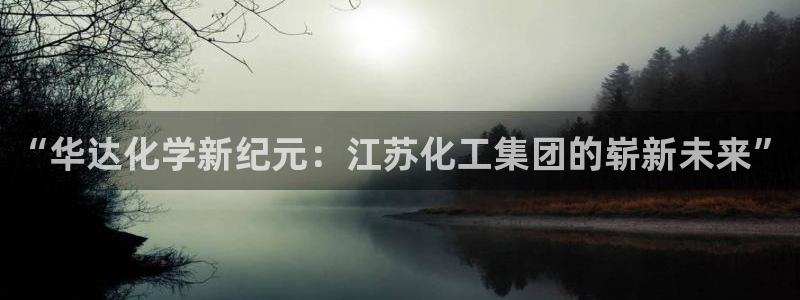 球盟会中国网页登录：“华达化学新纪元：江苏化工集团的崭新未来