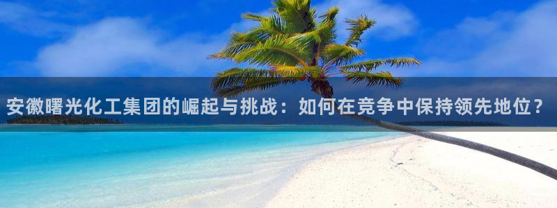 千亿球盟会：安徽曙光化工集团的崛起与挑战：如何在竞争中保持领